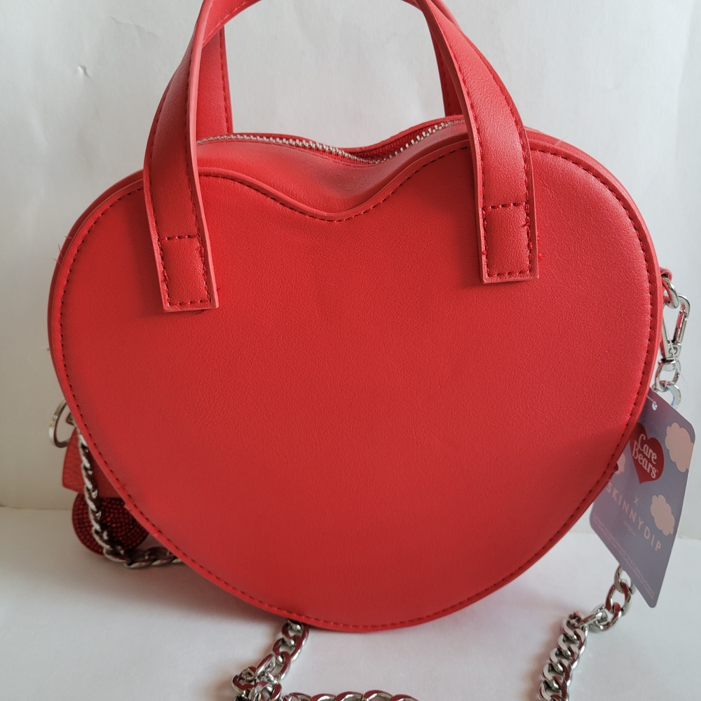 Care Bears x Skinnydip London Red Crossbody Bag with Chain Straps NWT - Picture 6 of 12